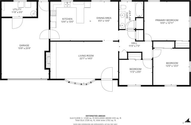 713 Crozet St NW, Valdese, NC 28690 - home floor plan