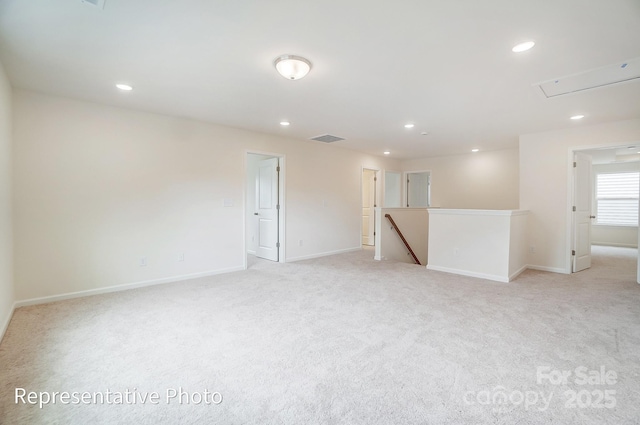 2233 Tabor Rd Unit 586, Sherrills Ford, NC 28673 - empty room with attic access, light colored carpet, baseboards, and recessed lighting