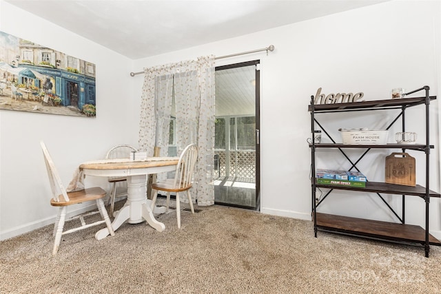 875 Marys Grove Rd, Cherryville, NC 28021 - dining space with baseboards and carpet