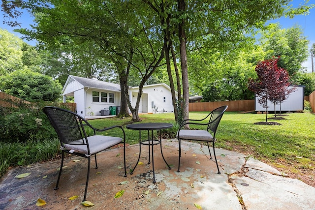 4106 Castlewood Rd, Charlotte, NC 28209 - view of patio featuring central AC unit
