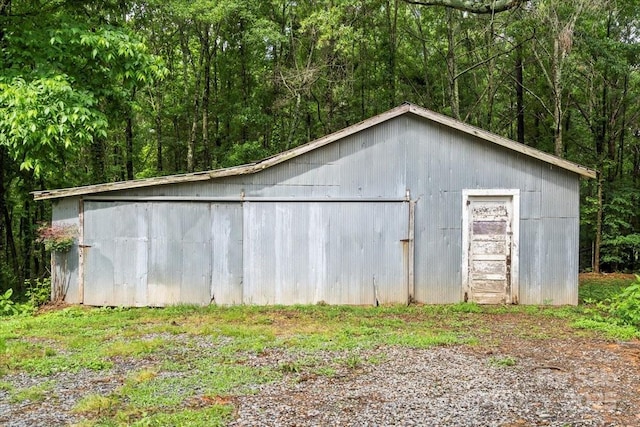 24515 Saint Martin Rd, Albemarle, NC 28001 - view of outbuilding featuring an outbuilding and a wooded view