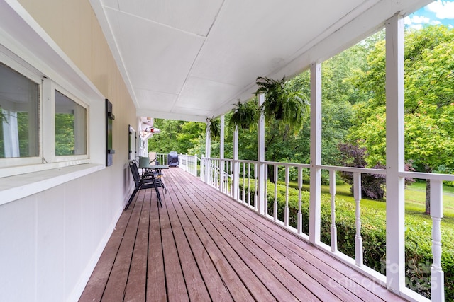 3716 Hamilton Dr, Gastonia, NC 28052 - wooden terrace with a porch and a lawn