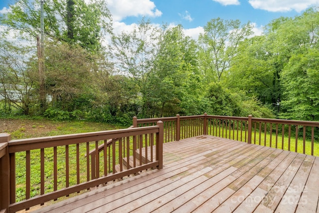 3716 Hamilton Dr, Gastonia, NC 28052 - view of wooden deck
