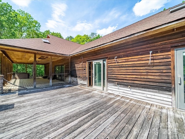 view of deck