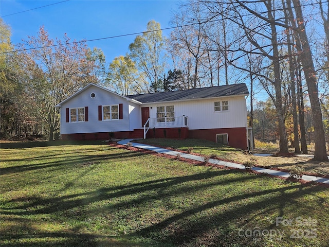 7154 Woodcock Trl, Stanley, NC 28164 - ranch-style home with a front lawn