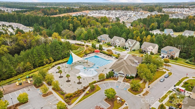 7416 Hartsfield Dr, Lancaster, SC 29720 - aerial view of residential area with a pool area