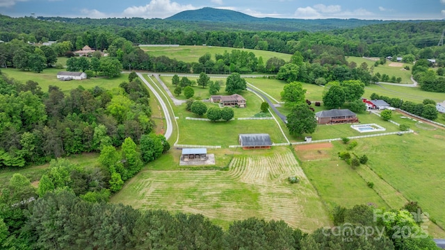 aerial view of sparsely populated area
