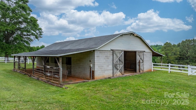 view of stable
