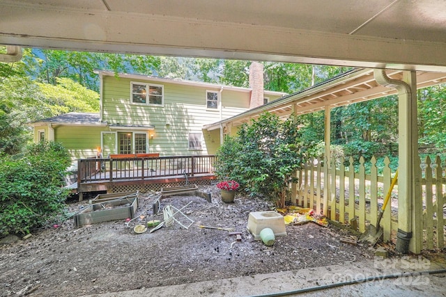 8504 Knollwood Cir, Charlotte, NC 28213 - view of patio / terrace with a wooden deck