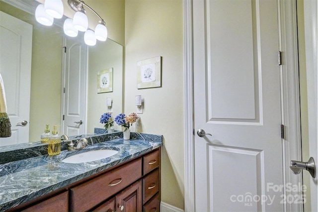 5826 Natoma Rd, Lake Wylie, SC 29710 - bathroom featuring vanity and baseboards