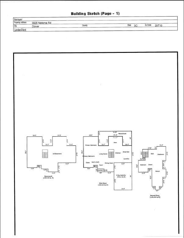 5826 Natoma Rd, Lake Wylie, SC 29710 - view of floor plan / room layout