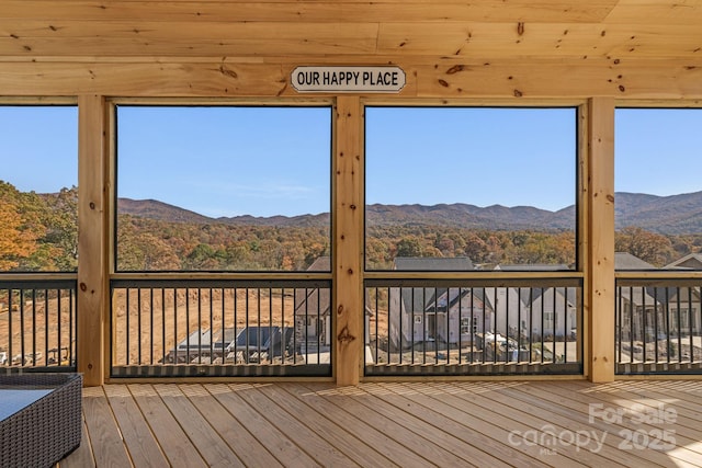 203 Boleyn Dr, Black Mountain, NC 28711 - deck with a mountain view