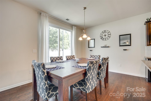 1553 Arcadia Bluff Dr, York, SC 29745 - dining area with dark wood finished floors and baseboards