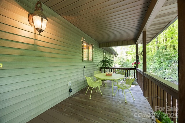 81 Corbin Shady Ln, Waynesville, NC 28785 - view of wooden terrace
