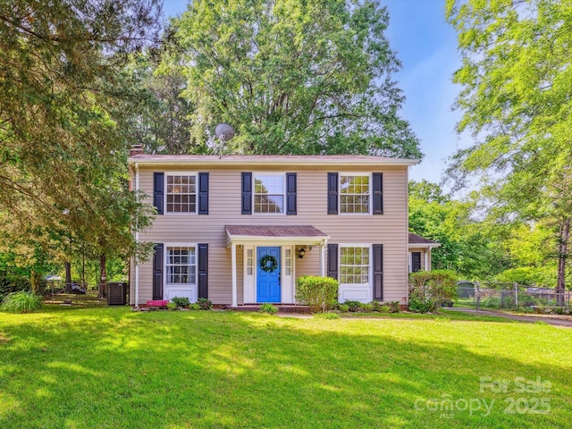 11718 Battery Pl, Charlotte, NC 28273 - colonial house with a chimney