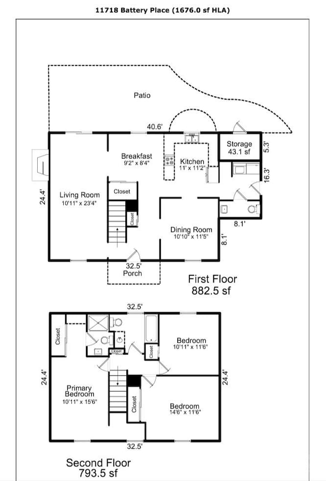 11718 Battery Pl, Charlotte, NC 28273 - home floor plan