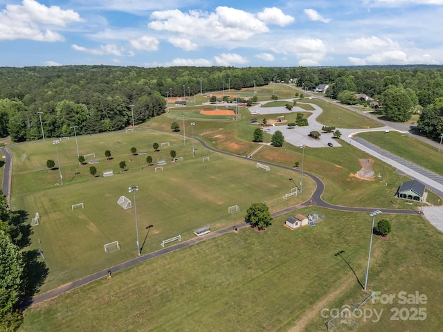 104 Golden Bell Ct, Mooresville, NC 28117 - aerial overview of property's location with a forest