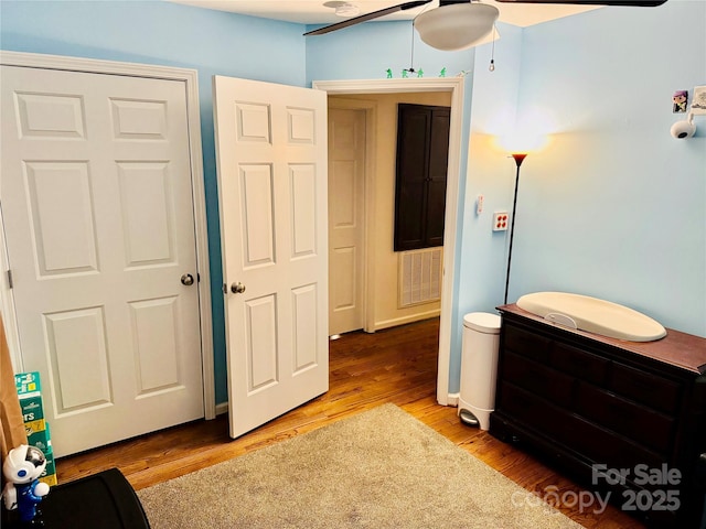 312 Shady Ln, Lincolnton, NC 28092 - bedroom featuring light wood-type flooring and ceiling fan