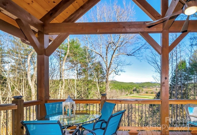 5688 Winding River Rd, Lenoir, NC 28645 - wooden deck with outdoor dining space