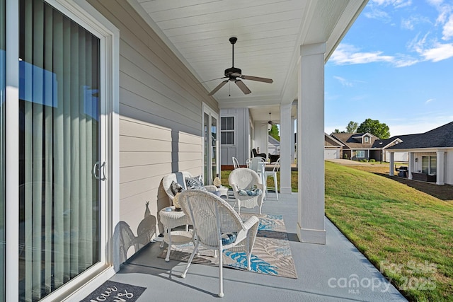 4532 Stellata Loop, Sherrills Ford, NC 28673 - view of patio featuring ceiling fan
