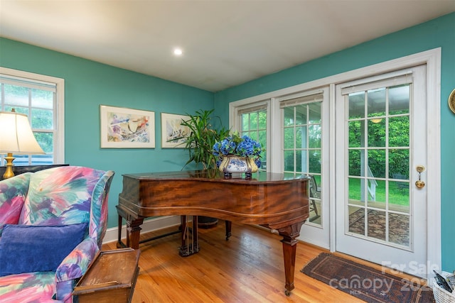 212 Vance Ave, Black Mountain, NC 28711 - office area featuring wood finished floors, plenty of natural light, and recessed lighting