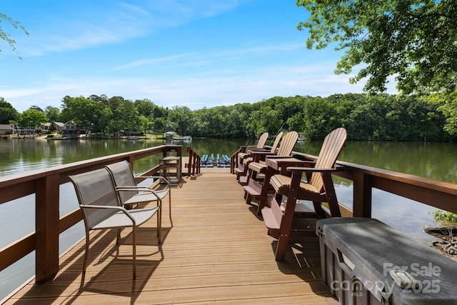 408 Emerald Bay Dr, Salisbury, NC 28146 - dock area with a water view