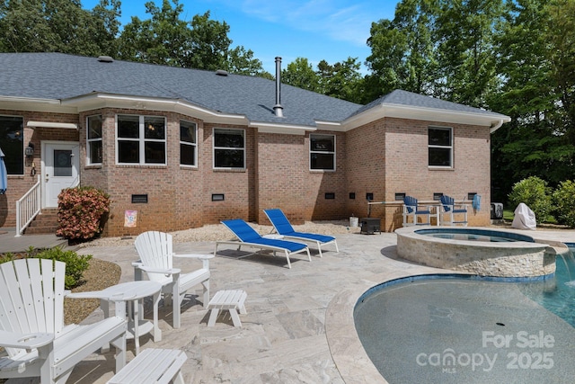 408 Emerald Bay Dr, Salisbury, NC 28146 - view of pool featuring a patio and a pool with connected hot tub