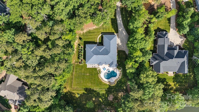 408 Emerald Bay Dr, Salisbury, NC 28146 - aerial overview of property's location with a pool area