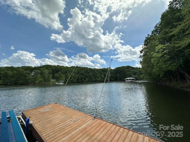 408 Emerald Bay Dr, Salisbury, NC 28146 - dock featuring a water view and a view of trees