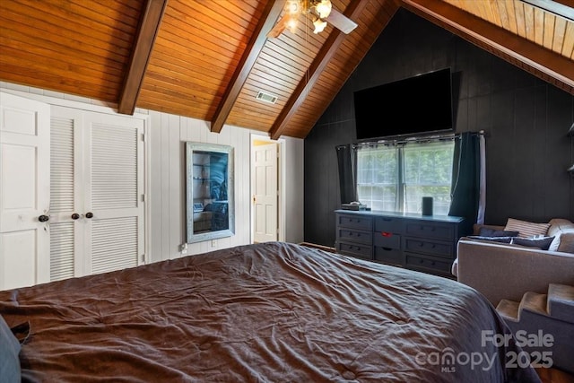 2701 Castes Dr, Pfafftown, NC 27040 - bedroom with wood ceiling and wood walls