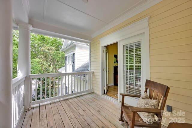 14505 Sunset Walk Ln, Huntersville, NC 28078 - view of wooden deck