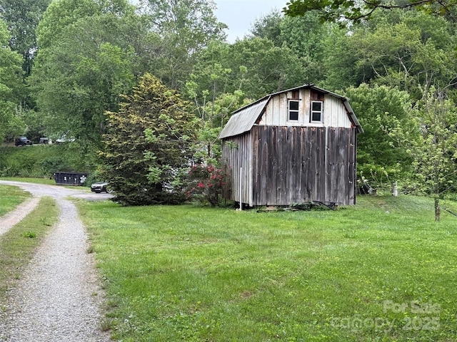 616/620 Pole Miller Ext, Brevard, NC 28712 - view of shed with driveway and a forest view