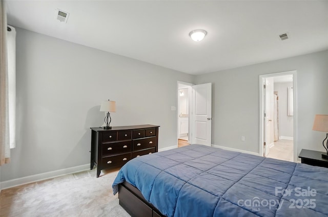 8014 Sherington Way, Charlotte, NC 28227 - bedroom featuring baseboards, light colored carpet, and ensuite bath
