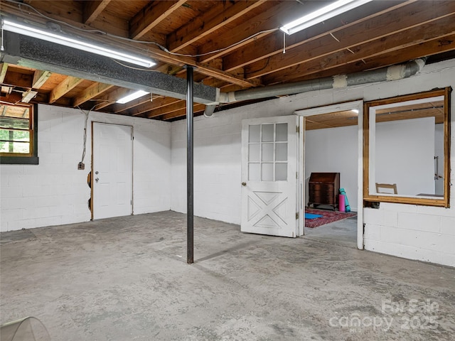 143 Mountain Crest Rd, Swannanoa, NC 28778 - below grade area featuring concrete block wall