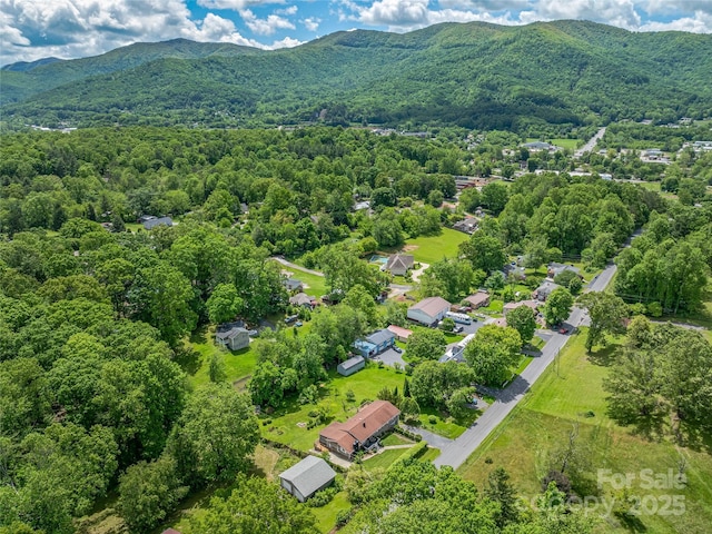 143 Mountain Crest Rd, Swannanoa, NC 28778 - bird's eye view of a mountainous background and a heavily wooded area