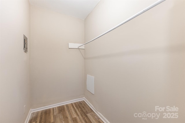 16 Green St, York, SC 29745 - walk in closet featuring wood finished floors