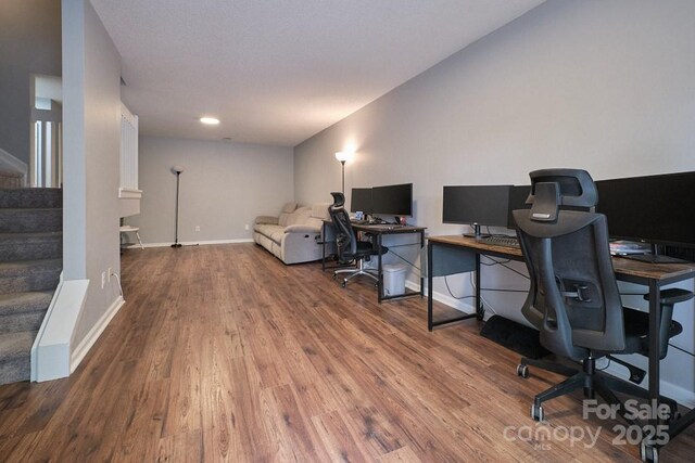 327 Wilkes Place Dr, Fort Mill, SC 29715 - office with wood finished floors and baseboards