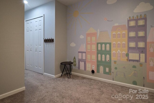 327 Wilkes Place Dr, Fort Mill, SC 29715 - corridor featuring carpet flooring and baseboards