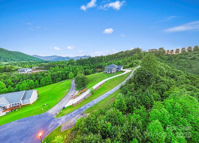 505 Sky Ridge Dr Unit 57, Leicester, NC 28748 - aerial view of a heavily wooded area and a mountain backdrop