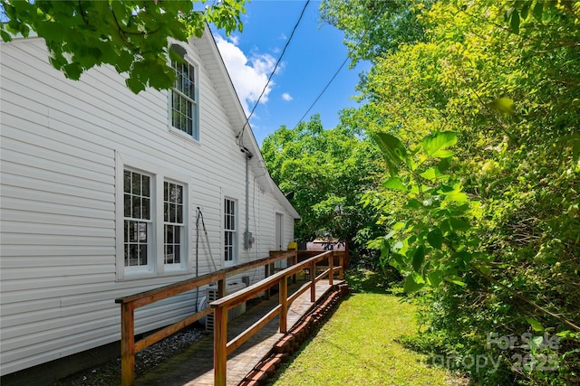 view of side of property