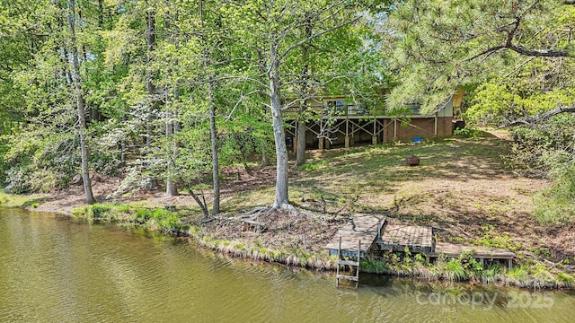 334 Lakeview Cir, Lugoff, SC 29078 - dock with a water view