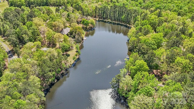 334 Lakeview Cir, Lugoff, SC 29078 - aerial view of property's location featuring a forest and a large body of water