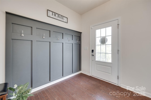 1033 Dorsey Dr, Fort Mill, SC 29715 - entryway with dark wood-type flooring and baseboards