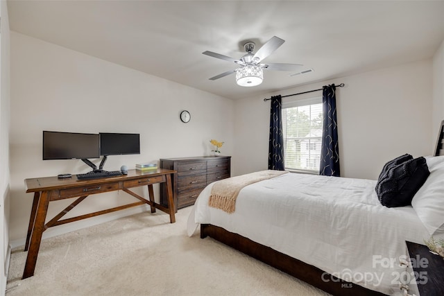 1033 Dorsey Dr, Fort Mill, SC 29715 - carpeted bedroom featuring a desk and a ceiling fan