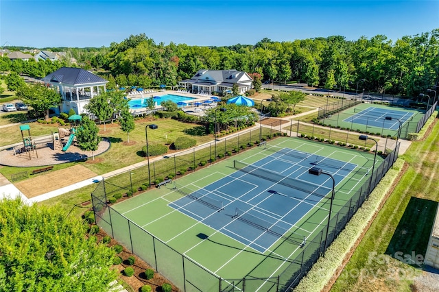 1033 Dorsey Dr, Fort Mill, SC 29715 - aerial view of a pool area
