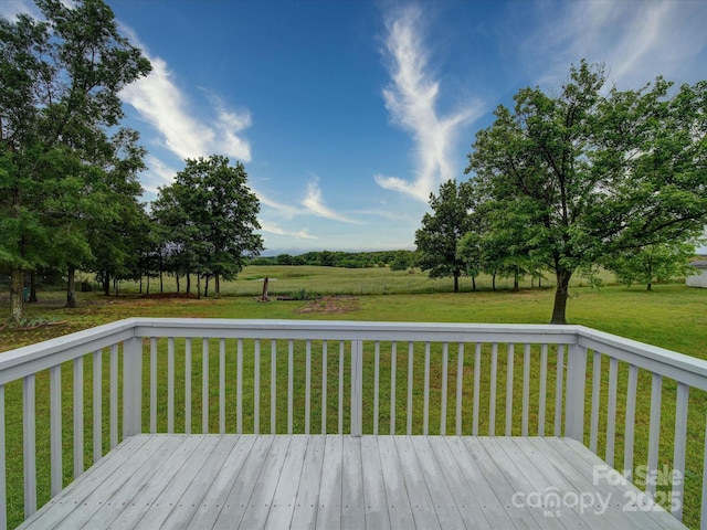 1155 Hasty Rd, Peachland, NC 28133 - wooden deck featuring a yard