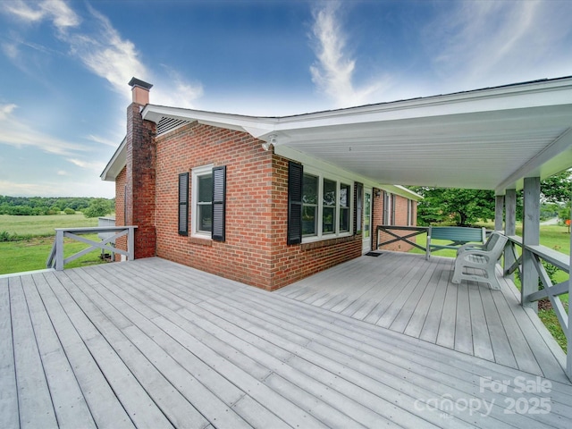 1155 Hasty Rd, Peachland, NC 28133 - view of wooden deck