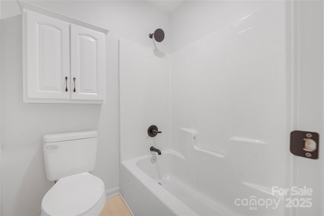 6504 Sybil Ct, Indian Trail, NC 28079 - bathroom featuring toilet and shower / tub combination