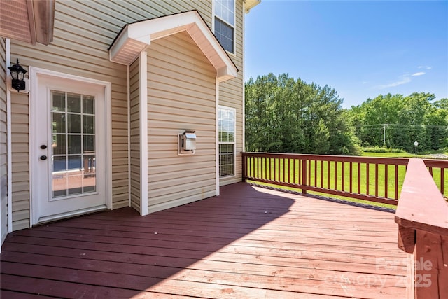 6504 Sybil Ct, Indian Trail, NC 28079 - view of wooden deck