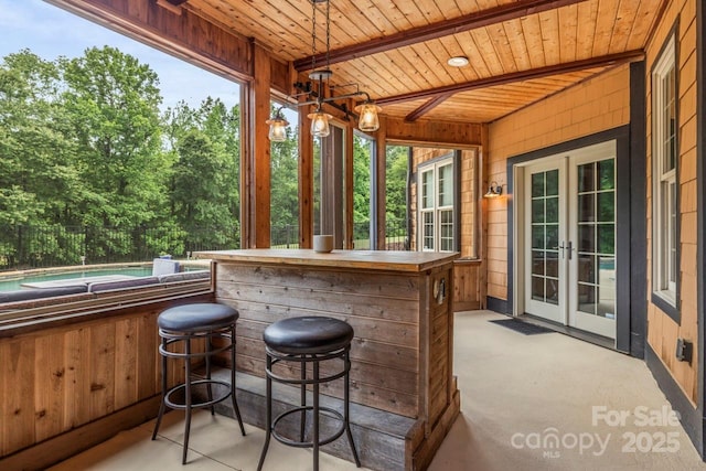 270 Sandhills Ct, Mooresville, NC 28115 - sunroom with french doors